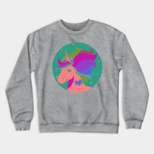 Queerheart the Unicorn Gay Pride Crewneck Sweatshirt